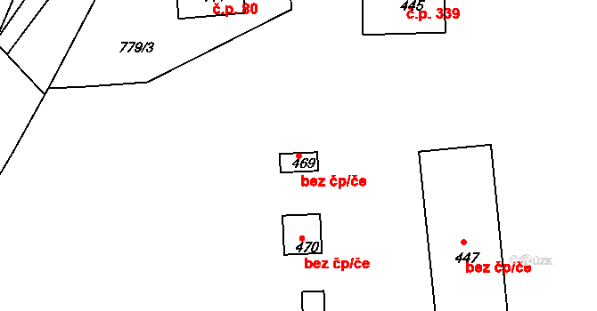 Broumov 48145041 na parcele st. 469 v KÚ Velká Ves u Broumova, Katastrální mapa