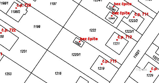 Studénka 49271041 na parcele st. 1220/2 v KÚ Studénka nad Odrou, Katastrální mapa