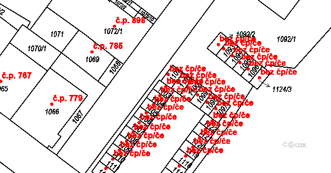 Duchcov 49314041 na parcele st. 1103 v KÚ Duchcov, Katastrální mapa