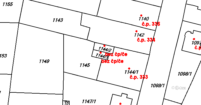 Česká Lípa 49482041 na parcele st. 1144/3 v KÚ Česká Lípa, Katastrální mapa