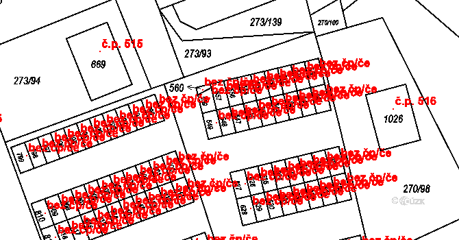 Třemošnice 50427041 na parcele st. 548 v KÚ Třemošnice nad Doubravou, Katastrální mapa