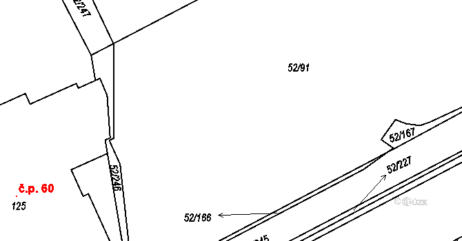 Alžbětín 61, Železná Ruda, Katastrální mapa