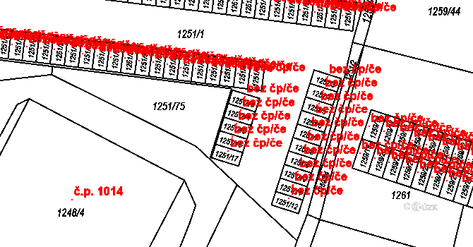 Dobruška 42761042 na parcele st. 1251/15 v KÚ Dobruška, Katastrální mapa