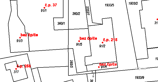 Lukavice 44271042 na parcele st. 91/5 v KÚ Lukavice u Rychnova nad Kněžnou, Katastrální mapa