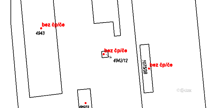 Česká Lípa 45903042 na parcele st. 4942/12 v KÚ Česká Lípa, Katastrální mapa