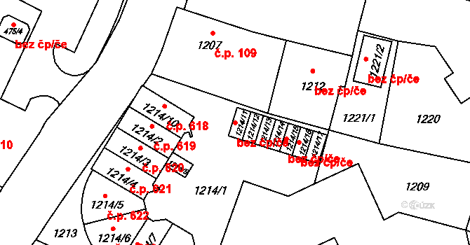 Vrbno pod Pradědem 48848042 na parcele st. 1214/11 v KÚ Vrbno pod Pradědem, Katastrální mapa