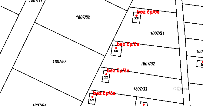 Velké Albrechtice 41247043 na parcele st. 589 v KÚ Velké Albrechtice, Katastrální mapa