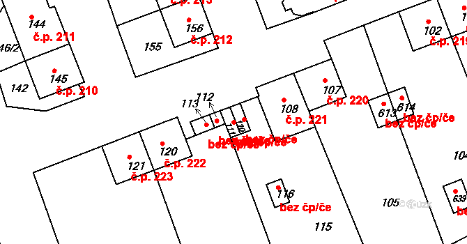 Jívka 42995043 na parcele st. 111 v KÚ Horní Vernéřovice, Katastrální mapa