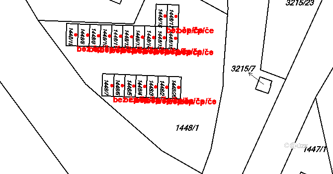 Rychnov nad Kněžnou 48631043 na parcele st. 1448/2 v KÚ Rychnov nad Kněžnou, Katastrální mapa