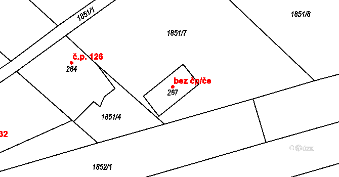 Kelč 39550044 na parcele st. 267 v KÚ Kelč-Nové Město, Katastrální mapa