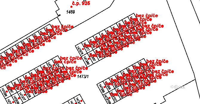 Šluknov 49681044 na parcele st. 1473/88 v KÚ Šluknov, Katastrální mapa