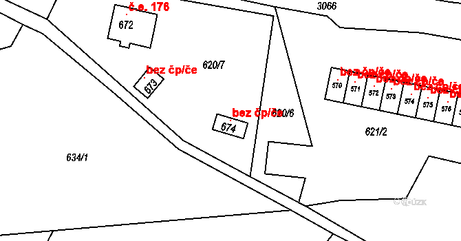 Olešnice v Orlických horách 103107045 na parcele st. 674 v KÚ Olešnice v Orlických horách, Katastrální mapa