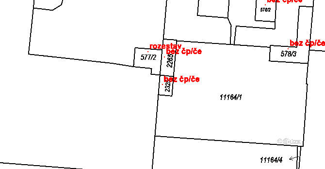 Hrušovany nad Jevišovkou 146921046 na parcele st. 2325 v KÚ Hrušovany nad Jevišovkou, Katastrální mapa