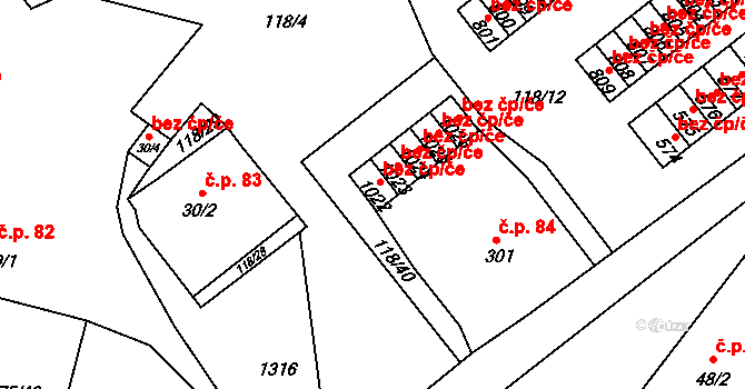 Harrachov 38502046 na parcele st. 1022 v KÚ Harrachov, Katastrální mapa
