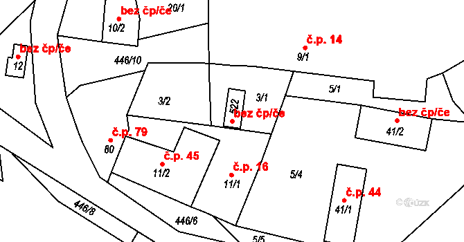 Kamenný Přívoz 43419046 na parcele st. 522 v KÚ Hostěradice, Katastrální mapa