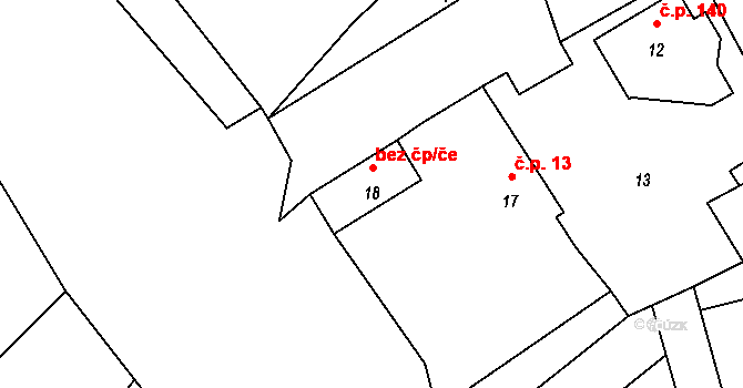 Jestřebí 48575046 na parcele st. 18 v KÚ Jestřebí u České Lípy, Katastrální mapa