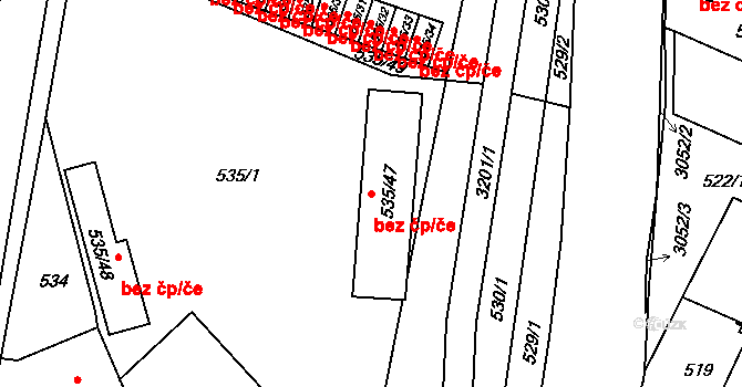 Rychnov nad Kněžnou 50194046 na parcele st. 535/47 v KÚ Rychnov nad Kněžnou, Katastrální mapa