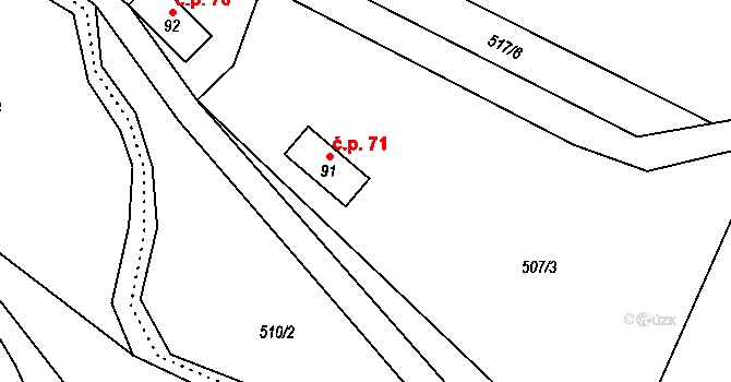 Janoušov 11, Katastrální mapa