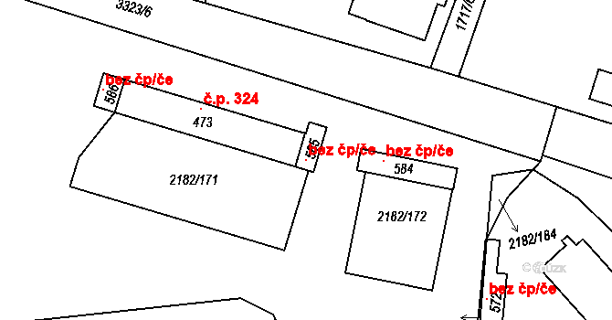 Němčičky 107128047 na parcele st. 585 v KÚ Němčičky u Hustopečí, Katastrální mapa