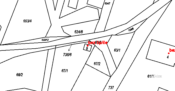 Orlické Podhůří 39436047 na parcele st. 8 v KÚ Rviště, Katastrální mapa