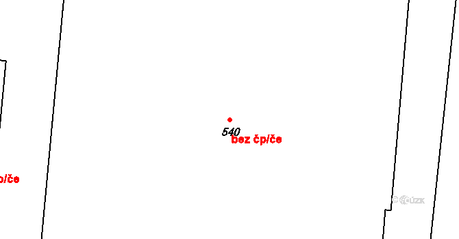 Brno 39471047 na parcele st. 540 v KÚ Trnitá, Katastrální mapa