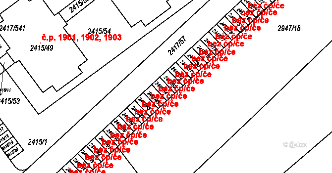 Rychnov nad Kněžnou 44284047 na parcele st. 2417/84 v KÚ Rychnov nad Kněžnou, Katastrální mapa