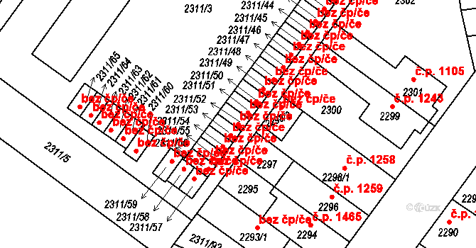 Roudnice nad Labem 47623047 na parcele st. 2311/52 v KÚ Roudnice nad Labem, Katastrální mapa