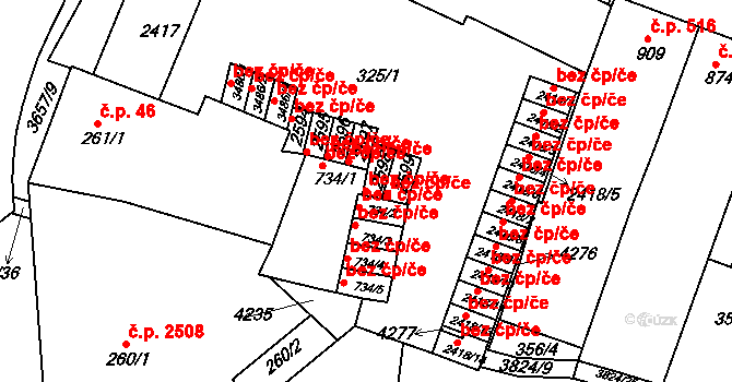 Rakovník 39589048 na parcele st. 2598 v KÚ Rakovník, Katastrální mapa