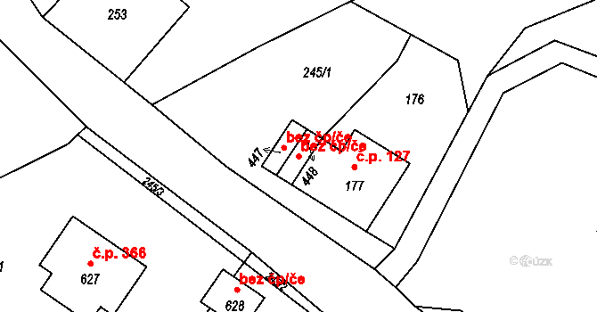 Bedřichov 44200048 na parcele st. 448 v KÚ Bedřichov u Jablonce nad Nisou, Katastrální mapa