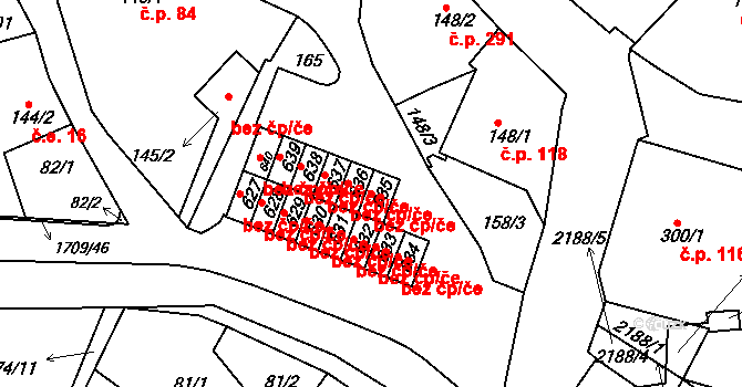 Skalná 49043048 na parcele st. 635 v KÚ Skalná, Katastrální mapa