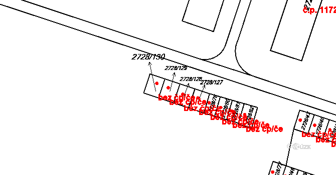 Holešov 49975048 na parcele st. 2728/129 v KÚ Holešov, Katastrální mapa
