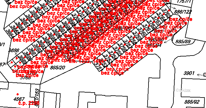 Blansko 50020048 na parcele st. 3753 v KÚ Blansko, Katastrální mapa