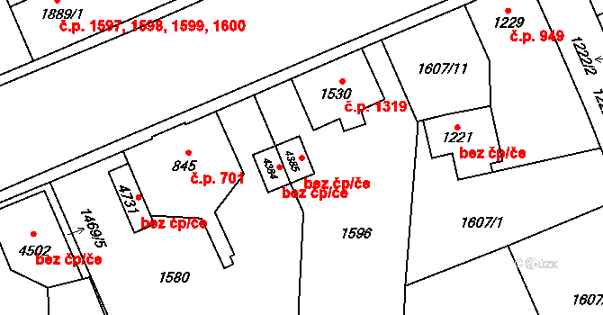 Šumperk 42021049 na parcele st. 4385 v KÚ Šumperk, Katastrální mapa
