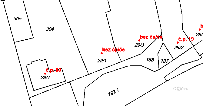 Sedlec 43647049 na parcele st. 29/1 v KÚ Sedlec u Českých Budějovic, Katastrální mapa