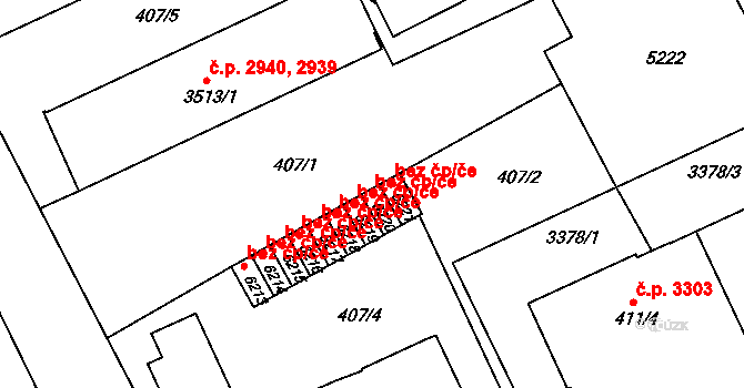 Kroměříž 45018049 na parcele st. 6220 v KÚ Kroměříž, Katastrální mapa