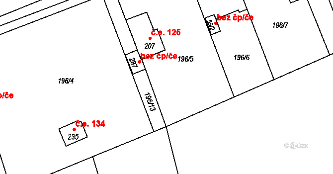 Třebechovice pod Orebem 46442049 na parcele st. 236 v KÚ Štěnkov, Katastrální mapa