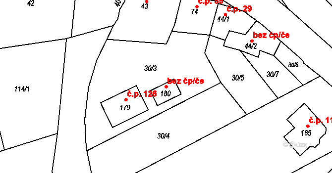 Litovel 78895049 na parcele st. 180 v KÚ Myslechovice, Katastrální mapa