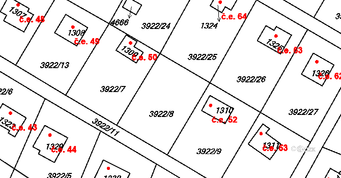 Chrást nad Sázavou 51, Týnec nad Sázavou, Katastrální mapa