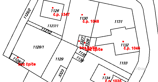 Duchcov 45090050 na parcele st. 3327 v KÚ Duchcov, Katastrální mapa