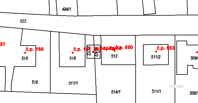 Šenov u Nového Jičína 100212051 na parcele st. 514/2 v KÚ Šenov u Nového Jičína, Katastrální mapa