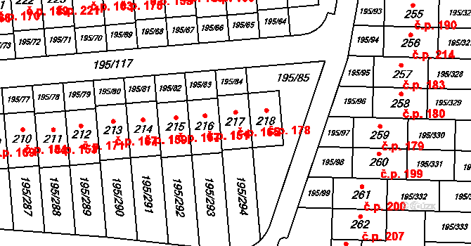 Lešany 165, Nelahozeves na parcele st. 217 v KÚ Lešany u Nelahozevsi, Katastrální mapa