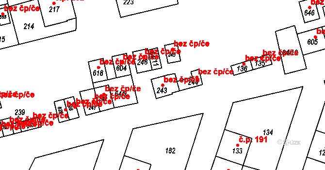 Jívka 39006051 na parcele st. 243 v KÚ Horní Vernéřovice, Katastrální mapa