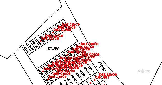 Nýřany 39640051 na parcele st. 423/277 v KÚ Kamenný Újezd u Nýřan, Katastrální mapa
