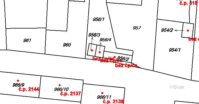 Krnov 41939051 na parcele st. 956/4 v KÚ Krnov-Horní Předměstí, Katastrální mapa