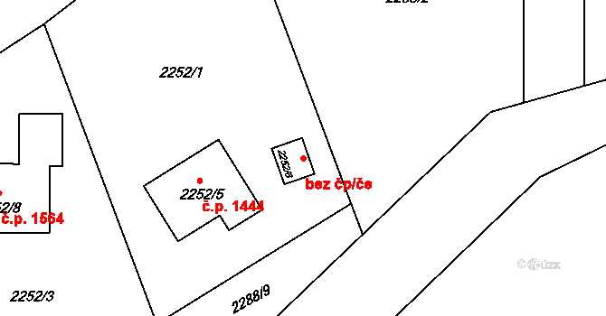 Opava 43498051 na parcele st. 2252/6 v KÚ Kylešovice, Katastrální mapa