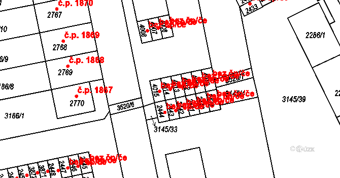 Česká Třebová 45440051 na parcele st. 4014 v KÚ Česká Třebová, Katastrální mapa
