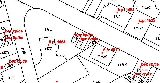 Zábřeh 49282051 na parcele st. 1178/3 v KÚ Zábřeh na Moravě, Katastrální mapa