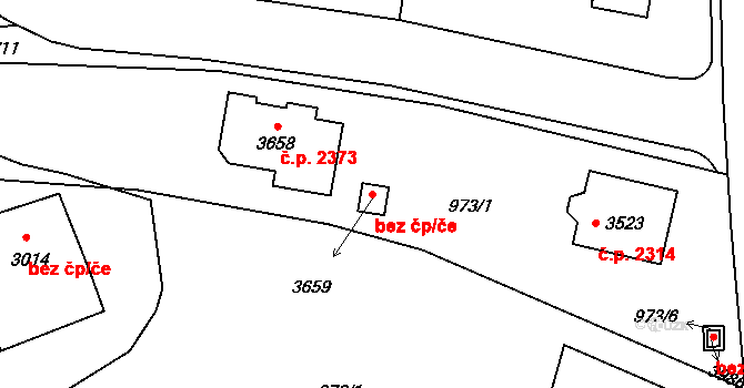 Říčany 49629051 na parcele st. 3659 v KÚ Říčany u Prahy, Katastrální mapa