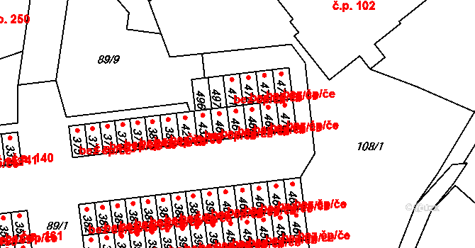 Běloves 114, Náchod na parcele st. 467 v KÚ Běloves, Katastrální mapa