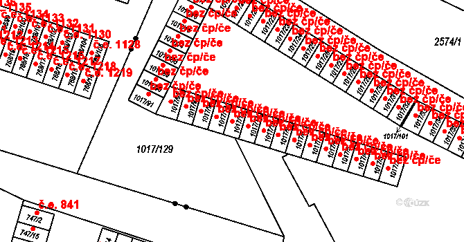Bohumín 38236052 na parcele st. 1017/12 v KÚ Nový Bohumín, Katastrální mapa